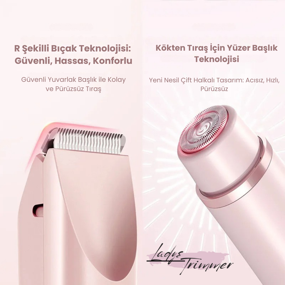 Kadınlara Özel Pürüzsüz Tıraş Makinesi