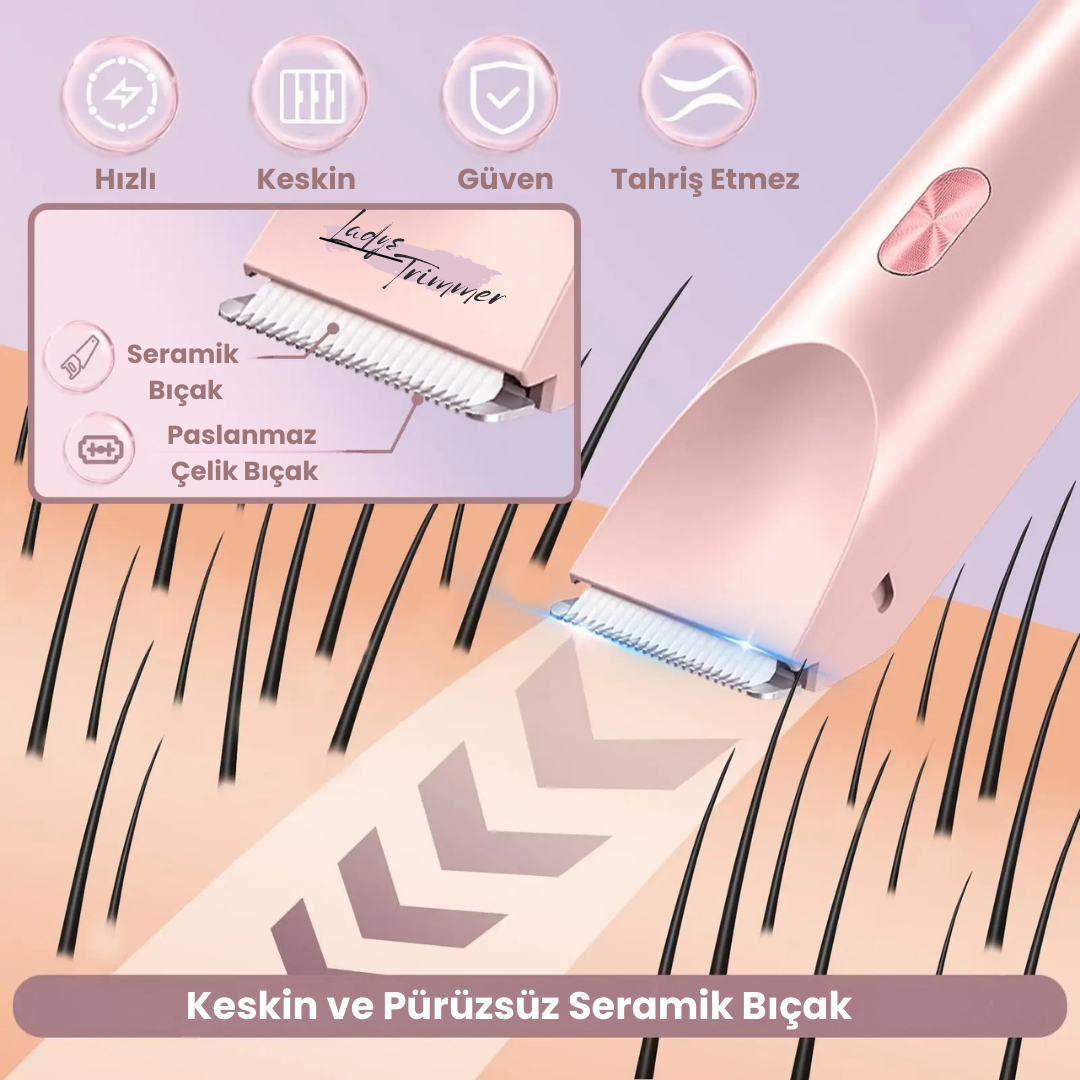Kadınlara Özel Pürüzsüz Tıraş Makinesi