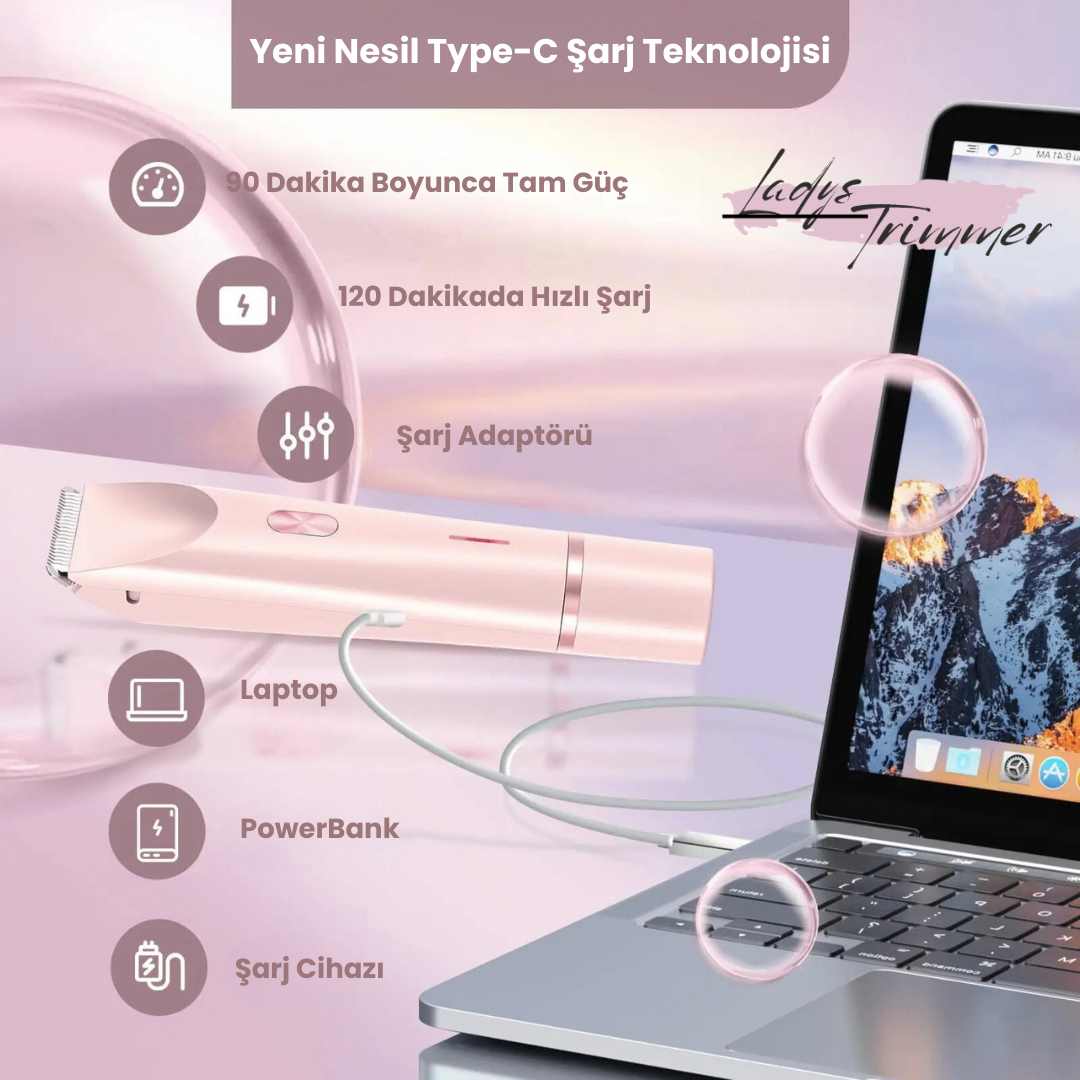 Kadınlara Özel Pürüzsüz Tıraş Makinesi